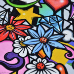 Tissu coton motif tête de mort "Street Skull" - Multicolore - Henry Alexander ® Alexander HENRY Fabrics ® - Tissus - 2