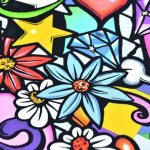 Tissu coton motif tête de mort "Street Skull" - Multicolore - Henry Alexander ® Alexander HENRY Fabrics ® - Tissus - 4