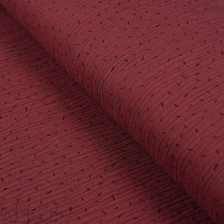 Tissu double gaze de coton motif vermicelle - Oekotex ® Autres marques - Tissus et mercerie - 1