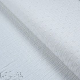 Tissu double gaze de coton plumetis - Oekotex ® Autres marques - Tissus et mercerie - 6