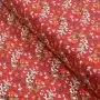 Tissu jersey motif fleurs "Trinkets Fusion" - Rouge et blanc - Oekotex ® - AGF ®