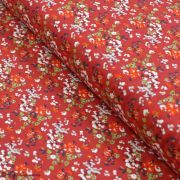Tissu jersey motif fleurs "Trinkets Fusion" - Rouge et blanc - Oekotex ® - AGF ® Art Gallery Fabrics ® - Tissus - 1