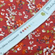 Tissu jersey motif fleurs "Trinkets Fusion" - Rouge et blanc - Oekotex ® - AGF ® Art Gallery Fabrics ® - Tissus - 7