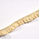 Dentelle élastique coton crocheté  - 15mm  - 8