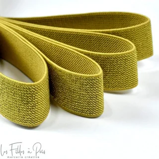 DESTOCK – Élastique caleçon boxer lurex – 25 mm – Vendu au mètre – Plusieurs coloris Tissus et mercerie créative – Nos sélection