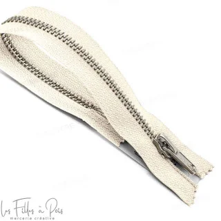 Fecho de correr especial para calças de ganga - malha prateada - Oeko-Tex Fermetures éclair Prym : qualité et fiabilité couture 