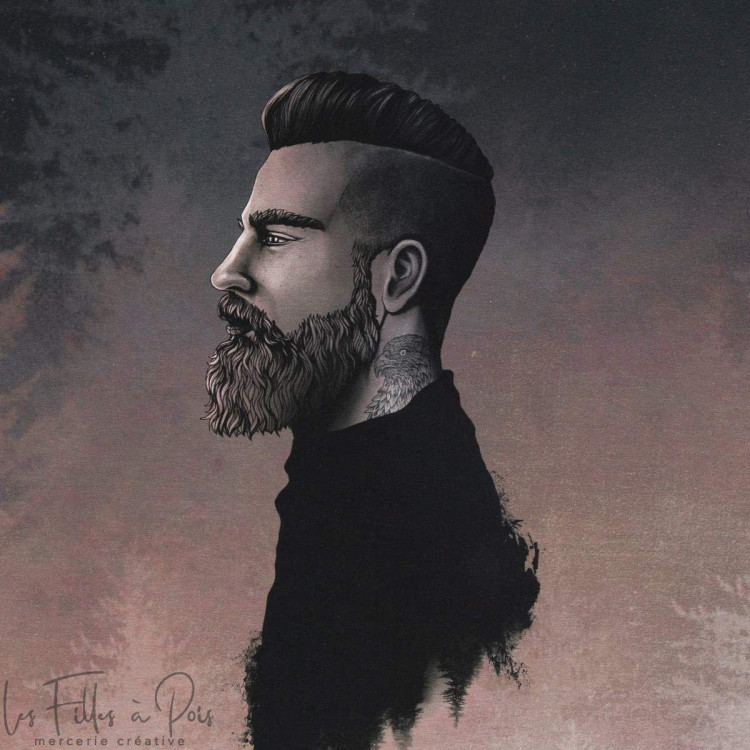 Mystic Wood" hipster homem rosto jersey painel de algodão - Oeko-Tex ® Autres marques - Tissus et mercerie - 9 Mystic Wood" hipster homem rosto jersey painel de algodão - Oeko-Tex ® Autres marques - Tissus et mercerie - 9