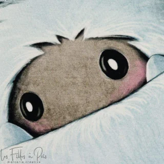 Panneau de tissu motif Yeti "Yeti Rocks" - Tons bleu pétrole et foncé - Oeko-Tex Tissus et mercerie créative – Nos sélections s