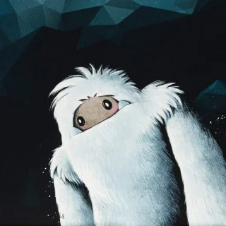 Panneau de tissu motif Yeti "Yeti Rocks" - Tons bleu pétrole et foncé - Oeko-Tex Tissus et mercerie créative – Nos sélections s