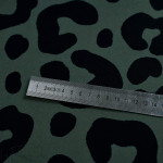 Tissu imperméable motif léopard collection "Angels" - Vert et noir - Les Filles à Pois ® - Oeko-Tex ® Les Filles à Pois - Design