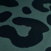 Tissu imperméable motif léopard collection "Angels" - Vert et noir - Les Filles à Pois ® - Oeko-Tex ® Les Filles à Pois - Design