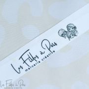 Tissu imperméable motif léopard collection "Angels" - Beige et écru - Les Filles à Pois ® - Oeko-Tex ® Les Filles à Pois - Desig