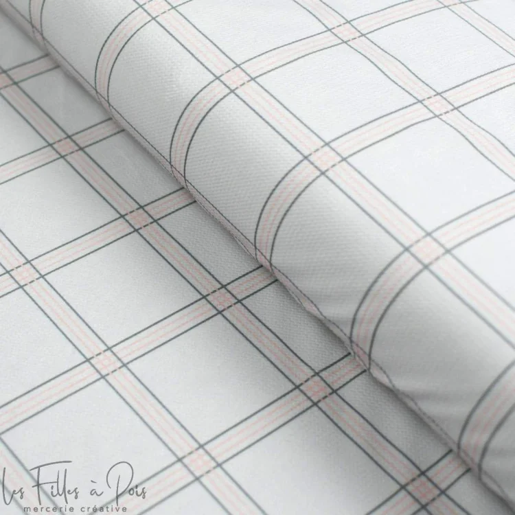 Coupon de tissu minky velours motif carreaux "Petit Fernand" - Rose et gris - 150cm - Les Filles à Pois Les Filles à Pois - Desi Coupon de tissu minky velours motif carreaux "Petit Fernand" - Rose et gris - 150cm - Les Filles à Pois Les Filles à Pois - Desi