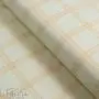 Tissu minky velours motif carreaux collection "Petit Fernand" - Ecru, ocre et rose - Les Filles à Pois ® - Oeko-Tex ® Les Filles