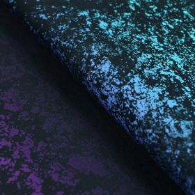 Tissu jersey motif voie lactée "Lava Gardient Crystal"- Tons violets et verts - BIO Autres marques - Tissus et mercerie - 1