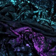 Tissu jersey motif voie lactée "Lava Gardient Crystal"- Tons violets et verts - BIO Autres marques - Tissus et mercerie - 4