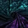 Tissu jersey motif voie lactée "Lava Gardient Crystal"- Tons violets et verts - BIO Autres marques - Tissus et mercerie - 2