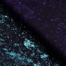 Tissu jersey motif voie lactée "Lava Gardient Deep Lagoon"- Tons verts et bleus - BIO Autres marques - Tissus et mercerie - 1