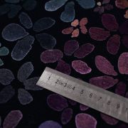 Tissu french terry motif fleurs "Midnight Breeze"- Multicolore - BIO Autres marques - Tissus et mercerie - 4