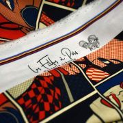 Tissu popeline de coton motif artistique collection "PopArt" - Multicolore - Oeko-Tex ® Les Filles à Pois - Design ® - Mercerie 