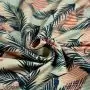 Tissu french terry motif palmiers - Multicolore - Oekotex ® Autres marques - Tissus et mercerie - 3