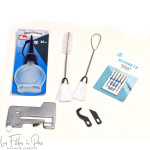 Kit remise en état surjeteuse Pfaff Element 1450 OL (Plaque-couteaux-aiguilles-pinceaux-huile) PFAFF ® - Machines à coudre, à br