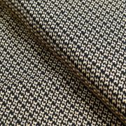 Tissu jersey motif pieds de poule - Marron et bleu- Oeko-Tex ® - Stenzo Textiles ® Stenzo Textiles ® - Tissus Oekotex - 1