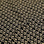 Tissu jersey motif pieds de poule - Marron et bleu- Oeko-Tex ® - Stenzo Textiles ® Stenzo Textiles ® - Tissus Oekotex - 3