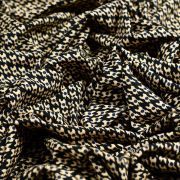 Tissu jersey motif pieds de poule - Marron et bleu- Oeko-Tex ® - Stenzo Textiles ® Stenzo Textiles ® - Tissus Oekotex - 4