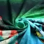 Panneau de tissu jersey french terry motif robot - Tons bleus et multicolore - Oeko-Tex ® - Stenzo Textiles ® Stenzo Textiles ® 