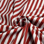 Tissu jersey motif rayures berlingo collection "Coco" - Blanc, rouge et noir - Les Filles à Pois ® - Oeko-Tex ® Les Filles à Poi