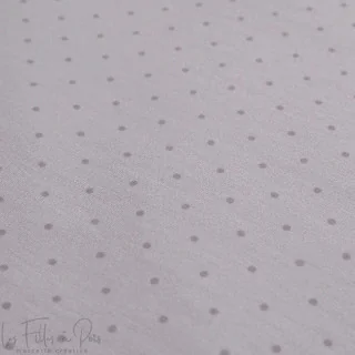 Coupon de tissu jersey motif plumetis "Angels" - Rose poudrée et vieux rose - 210cm - Les Filles à Pois Les Filles à Pois - Desi