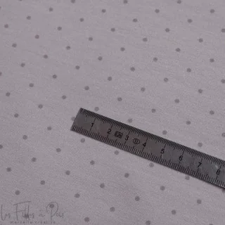 Coupon de tissu jersey motif plumetis "Angels" - Rose poudrée et vieux rose - 210cm - Les Filles à Pois Les Filles à Pois - Desi