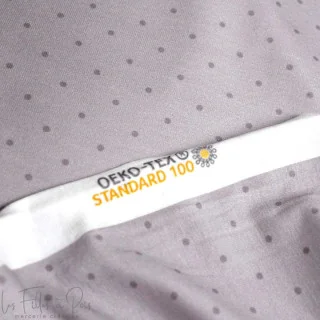 Coupon de tissu jersey motif plumetis "Angels" - Rose poudrée et vieux rose - 210cm - Les Filles à Pois Les Filles à Pois - Desi