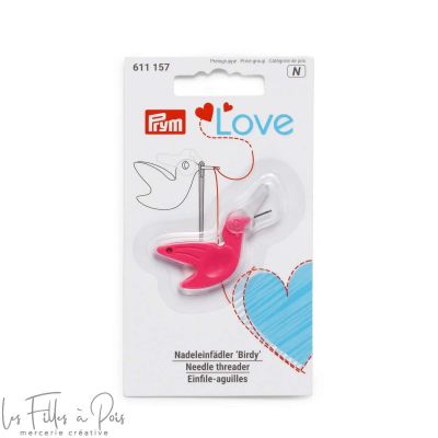 Enfile aiguille rose "Birdy" - 611157 - Prym Love ® Prym ® - Mercerie - 1