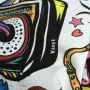 Tissu french terry motif disco collection "Vinyl" - Multicolore - Les Filles à Pois ® - Oeko-Tex ® Les Filles à Pois - Design ® 