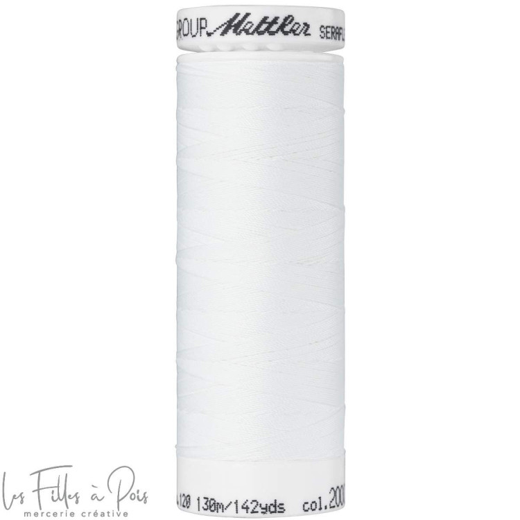 SERAFLEX linha de costura elástica 130m - branca - 2000 METTLER ® - Fils à coudre et à broder - 1 SERAFLEX linha de costura elástica 130m - branca - 2000 METTLER ® - Fils à coudre et à broder - 1