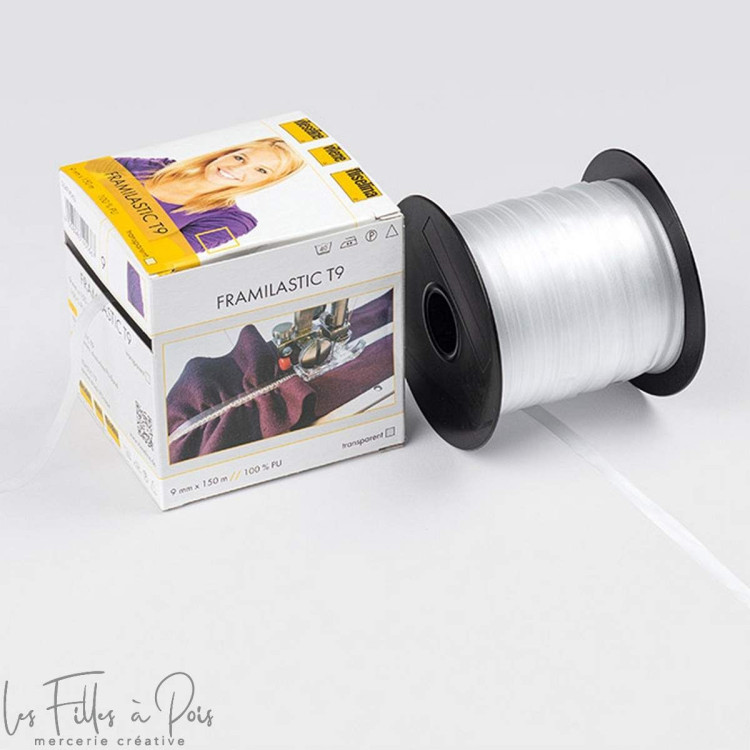 Elastique Framilastic T9 - 9mm Bobine 150m - Vlieseline ® Vlieseline ® - Entoilages et ouate - 1 Elastique Framilastic T9 - 9mm Bobine 150m - Vlieseline ® Vlieseline ® - Entoilages et ouate - 1