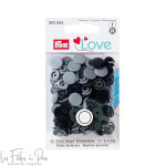 Boutons pression Color Snaps rond - 12.4mm - gris panaché - Prym Love 393003 Prym ® - Mercerie - 1