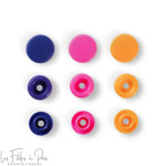 Boutons pression Color Snaps rond - 12.4mm - orange/fuchsia/violet - Prym Love 393006 Prym ® - Mercerie - 3