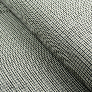 Tissu jersey punto di milano à carreaux Salisbury - Beige et marron Autres marques - Tissus et mercerie - 1