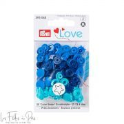 Boutons pression Color Snaps étoile - 12.4mm - bleu/turquoise/bleu marine - Prym Love 393060 Prym ® - Mercerie - 1
