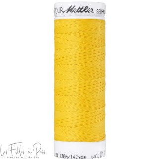 SERAFLEX linha de costura elástica 130m - Amarelo - 0120 METTLER ® - Fils à coudre et à broder - 1