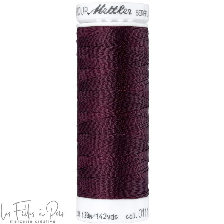 SERAFLEX linha de costura elástica 130m - roxa - 0111 METTLER ® - Fils à coudre et à broder - 1 SERAFLEX linha de costura elástica 130m - roxa - 0111 METTLER ® - Fils à coudre et à broder - 1