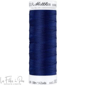 Fil à coudre élastique  SERAFLEX 130m - bleu - 0825 METTLER ® - Fils à coudre et à broder - 1