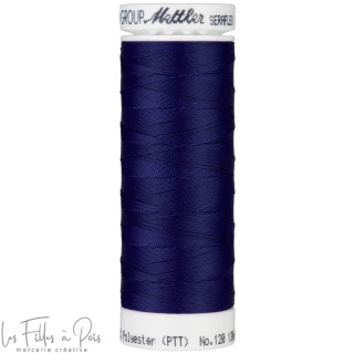 Fil à coudre élastique  SERAFLEX 130m - bleu - 1305 METTLER ® - Fils à coudre et à broder - 1