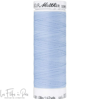 Fil à coudre élastique  SERAFLEX 130m - bleu - 0036 METTLER ® - Fils à coudre et à broder - 1