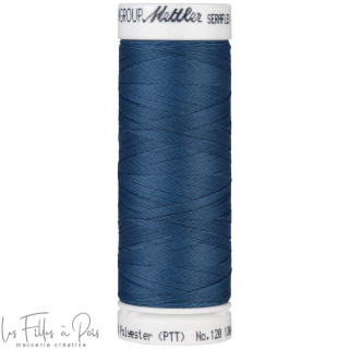 Fil à coudre élastique  SERAFLEX 130m - bleu - 0698 METTLER ® - Fils à coudre et à broder - 1