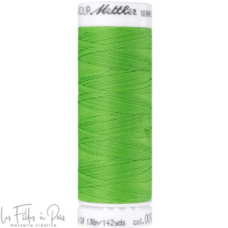 Fil à coudre élastique  SERAFLEX 130m - vert - 0092 METTLER ® - Fils à coudre et à broder - 1