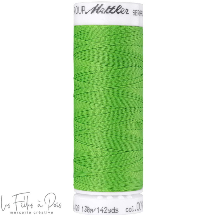 Hilo de coser elástico SERAFLEX 130m - verde - 0092 METTLER ® - Fils à coudre et à broder - 1 Hilo de coser elástico SERAFLEX 130m - verde - 0092 METTLER ® - Fils à coudre et à broder - 1